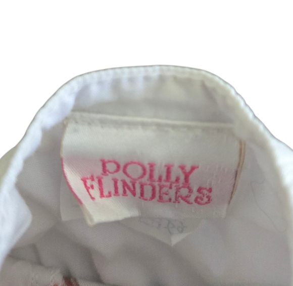 Vintage Polly Flinders Apple Print Sleeveless Button Dress 18 Month - Picture 6 of 6